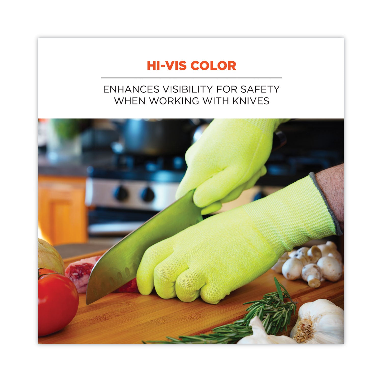 ProFlex 7040 ANSI A4 CR Food Grade Gloves, Lime, Medium, 144 Pairs