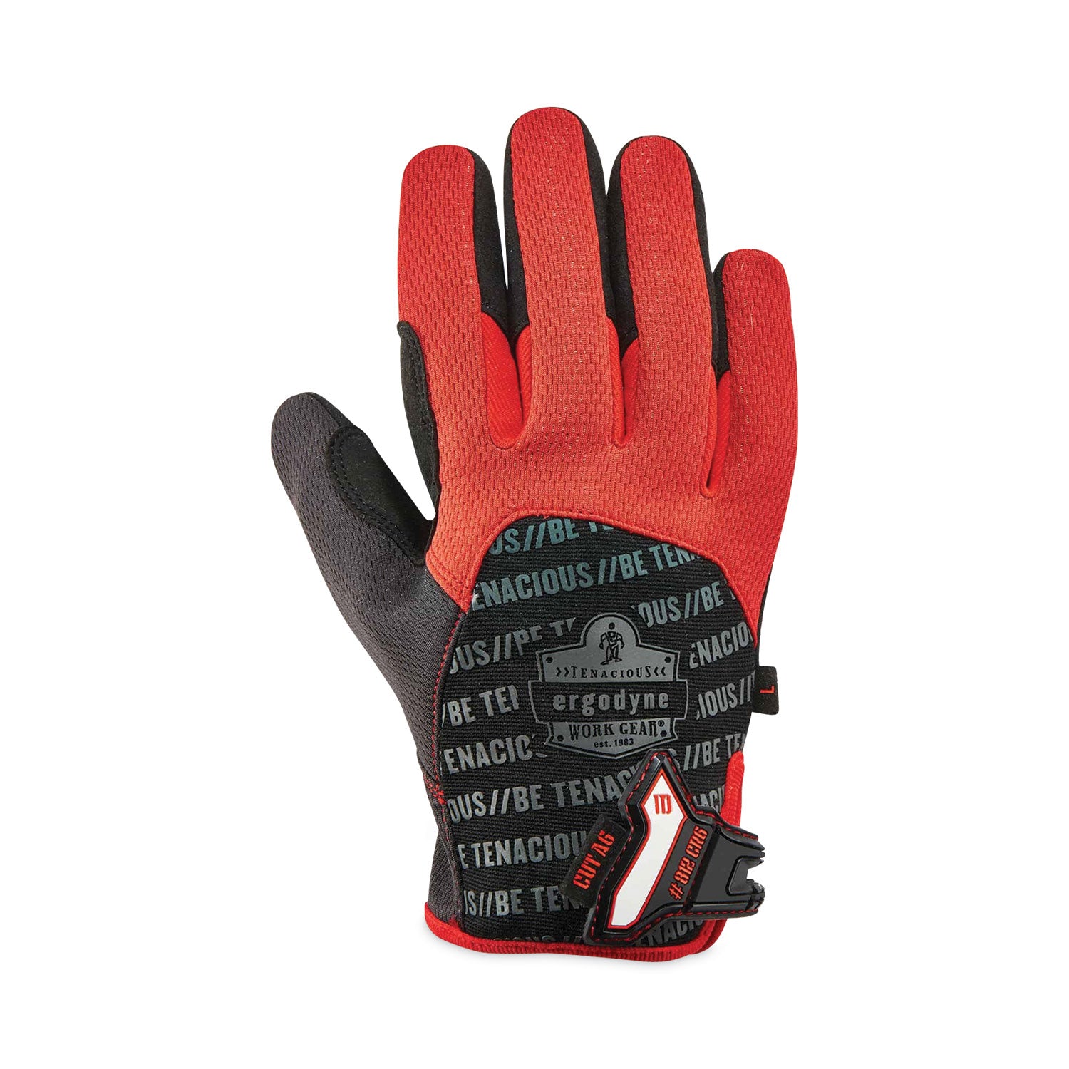 Ergodyne ProFlex 812CR6 Utility Cut-Resistant Gloves, Small, Black, 2.25" Thick, 12.25" Length, 2 Pairs, Durable Grip, Reinforced Thumb, Flexible, Breathable, Secure Fit, Machine Washable