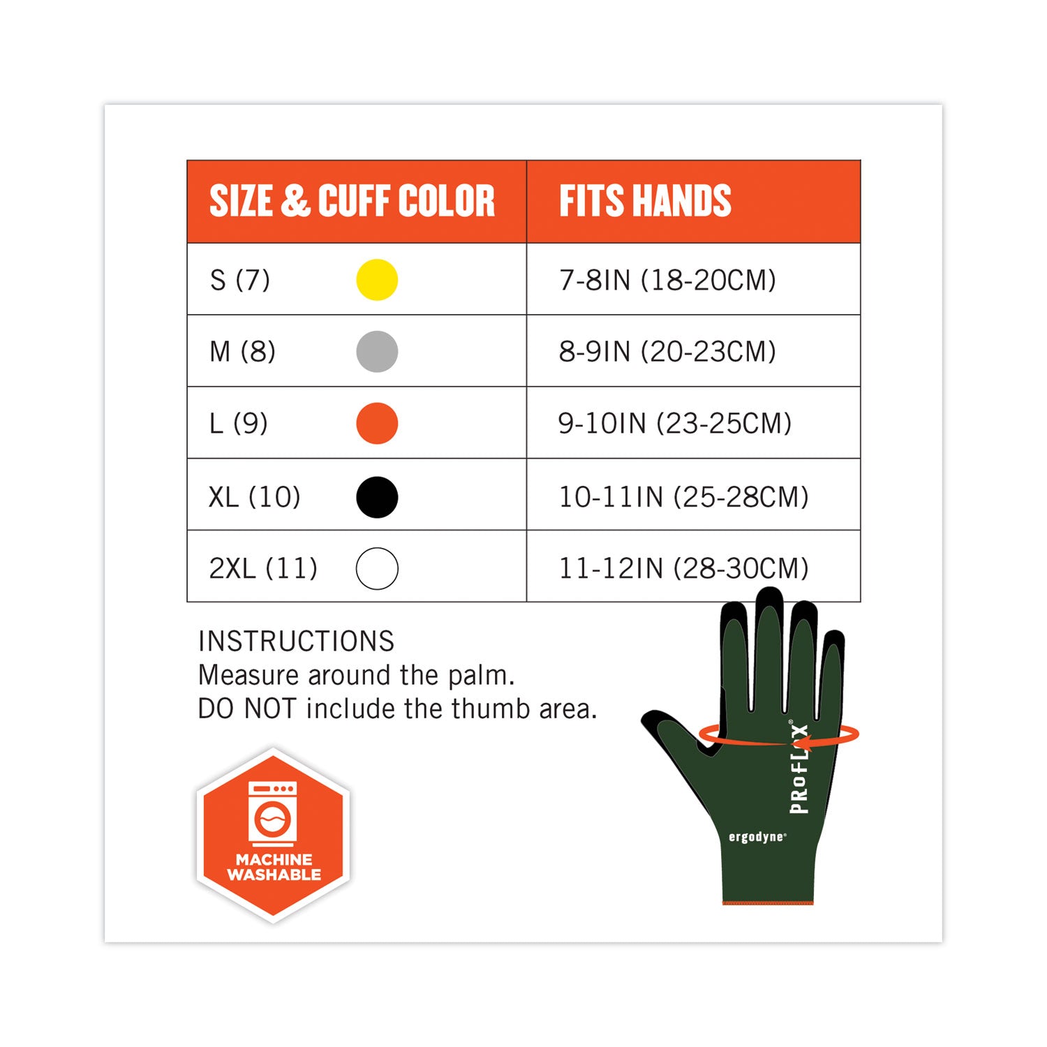 ProFlex 7070 ANSI A7 Nitrile Coated CR Gloves, Green, Large, Pair