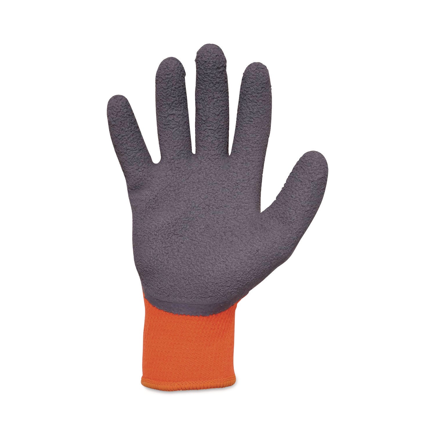 Ergodyne ProFlex 7401 Coated Lightweight Winter Work Gloves, Large, Orange, Latex Coating, Thermal Protection, Cut Resistant, Machine Washable, 12 Pairs (24 Gloves) per Carton