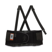 Ergodyne ProFlex 100 Economy Back Support Brace - 42" to 46" Waist Size - Black - 280D Spandex, Rubber, Polypropylene - 1 Each