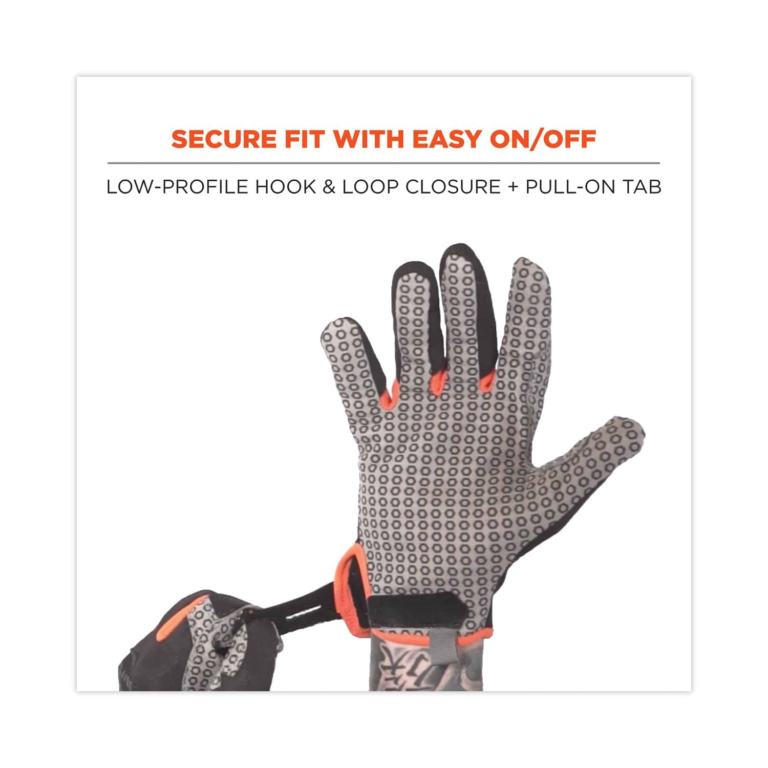 Ergodyne ProFlex 821 Smooth Surface Handling Gloves - 2" Thickness x 12.25" Glove Length - Small Size - Black - Flexible, Comfortable, Breathable, Secure Fit, Molded, Pull-on Tab, ID Tab, Machine Washable - For Handling Goods - 2 / Pair