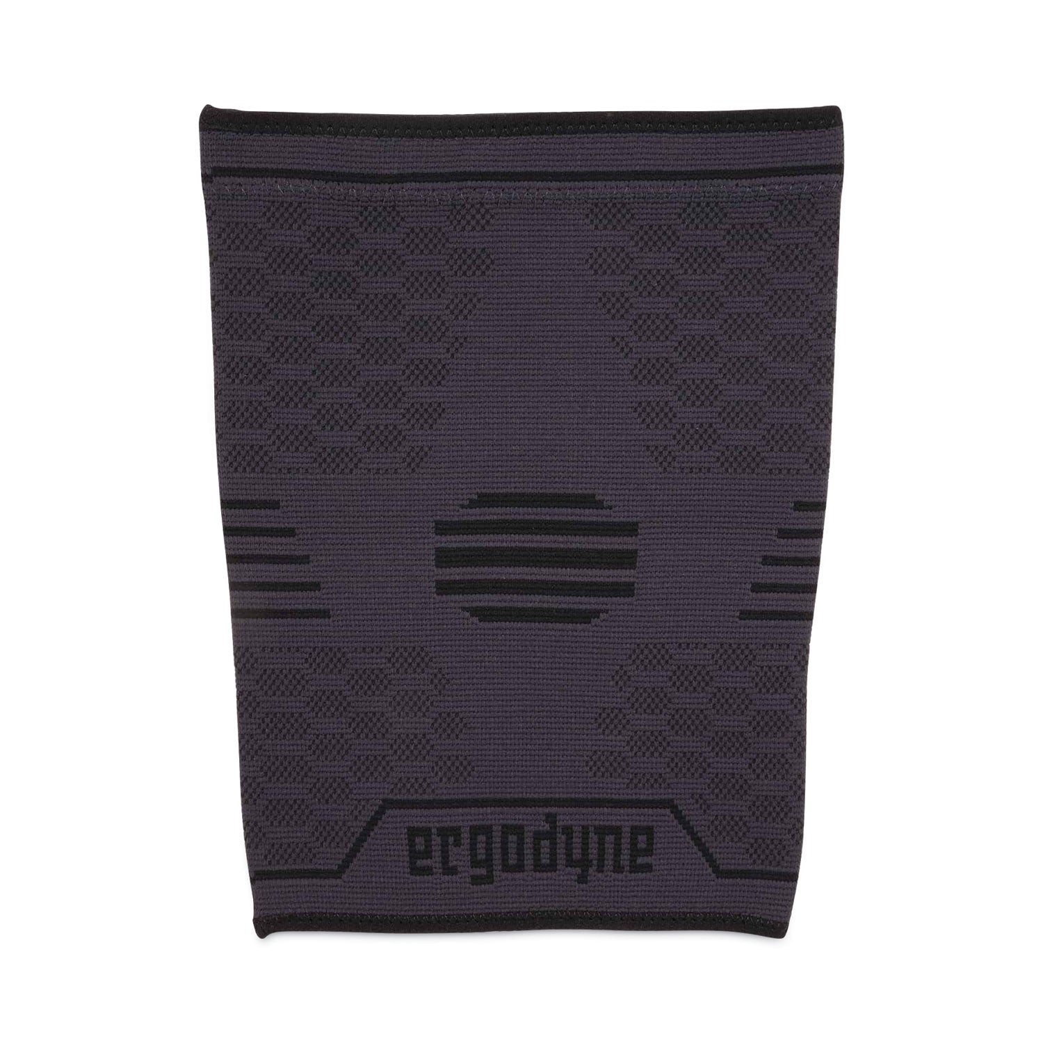 Ergodyne ProFlex 601 Knee Compression Sleeve - 20.08" to 22.83" Knee Circumference - Black - Silicone, Elastic - 1 Each