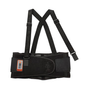 Ergodyne ProFlex 1100SF Spandex Back Support Brace - 46" to 52" Waist Size - Black - 280D Spandex, Elastic - 1 Each