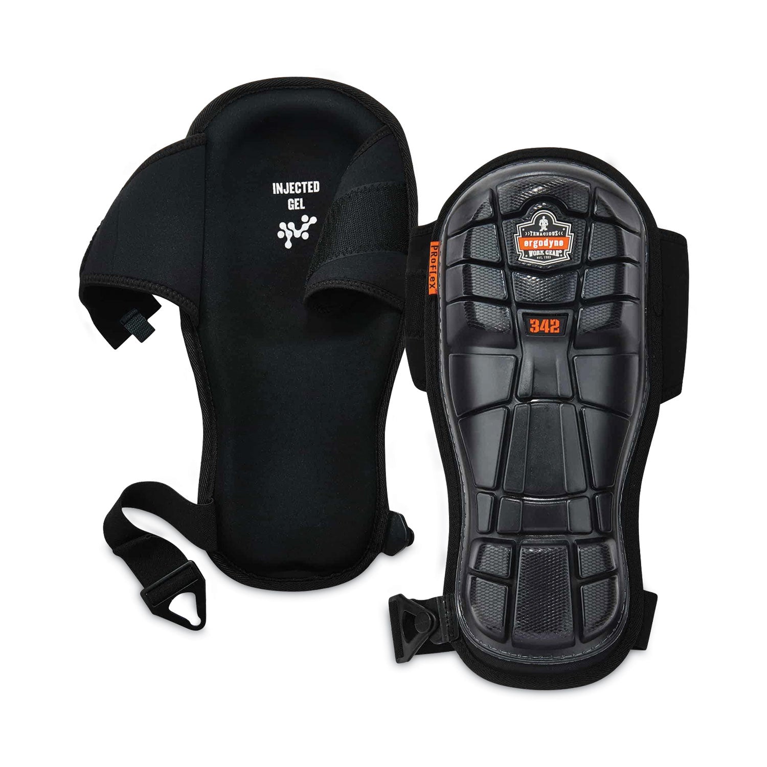 Black - Rubber, Neoprene, Elastic, Gel, Polyurethane Foam - 2 / Pair