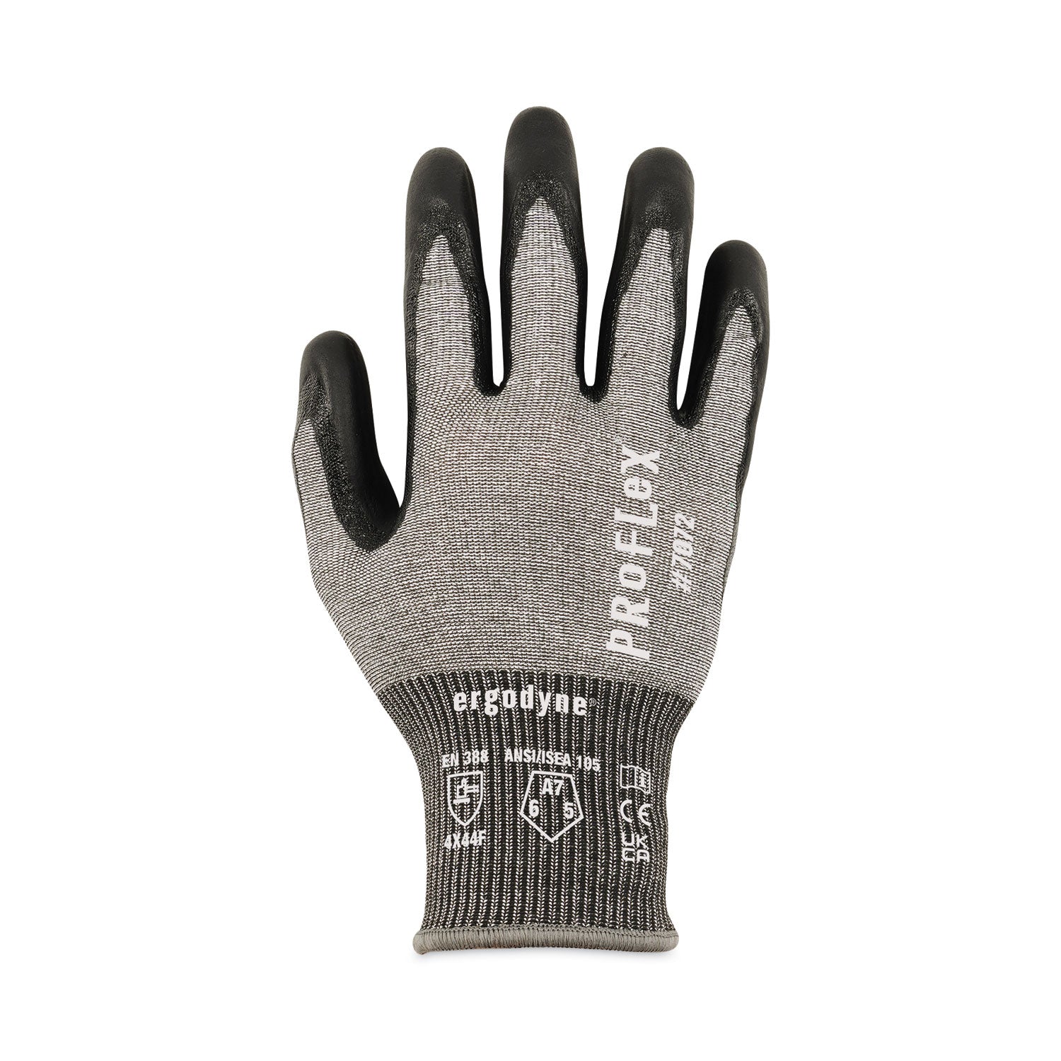 ProFlex 7072 ANSI A7 Nitrile-Coated CR Gloves, Gray, 2X-Large, Pair