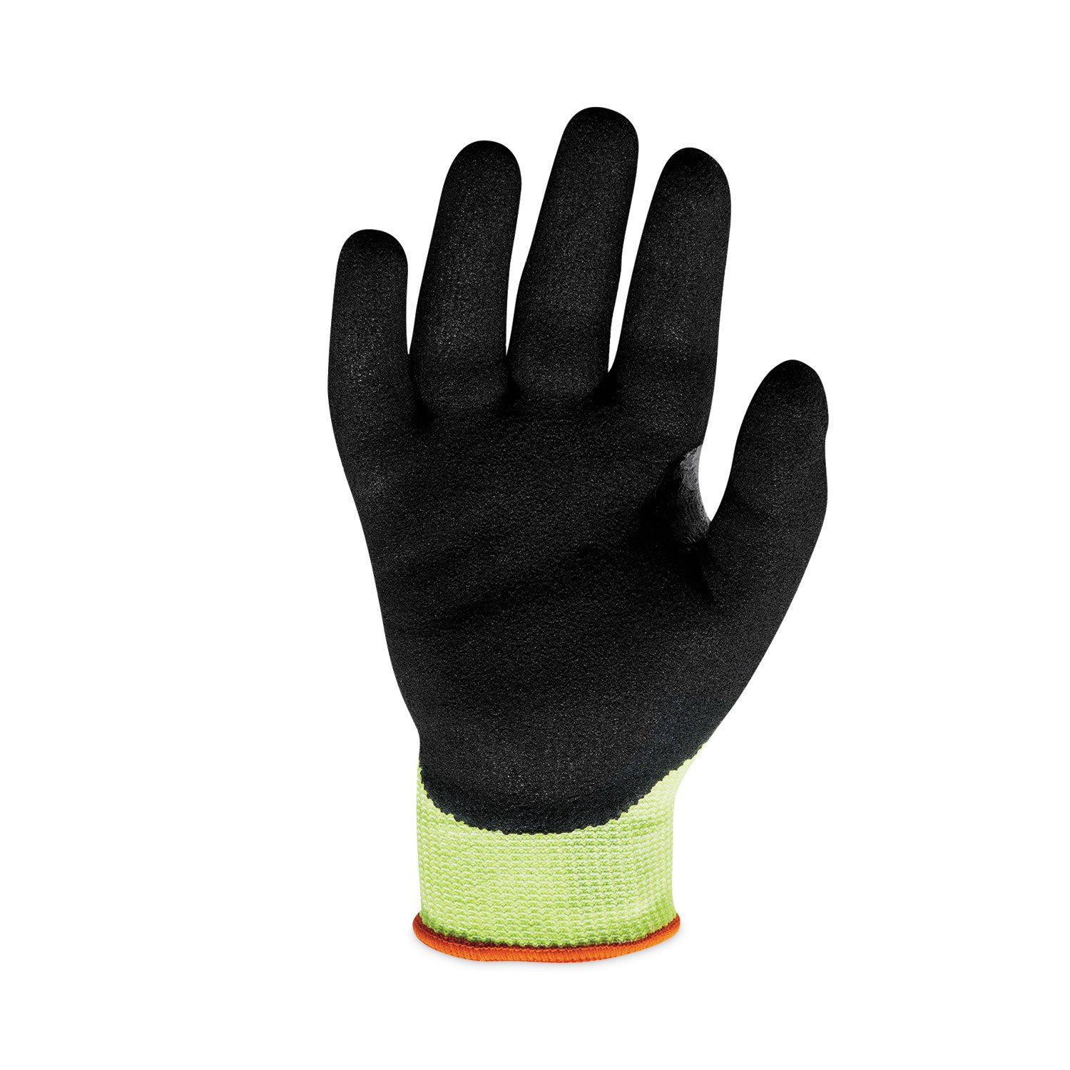 Ergodyne ProFlex 7041 Hi-Vis Nitrile/Polyurethane Coated Level 4 Cut Gloves, Large, Lime, 1.75" Thick, 11" Length, 2 Pairs, 12 Pairs per Carton