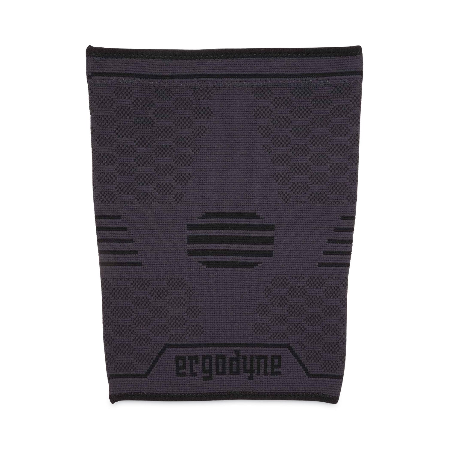 Ergodyne ProFlex 601 Knee Compression Sleeve - 14.17" to 16.54" Knee Circumference - Black - Silicone, Elastic - 1 Each