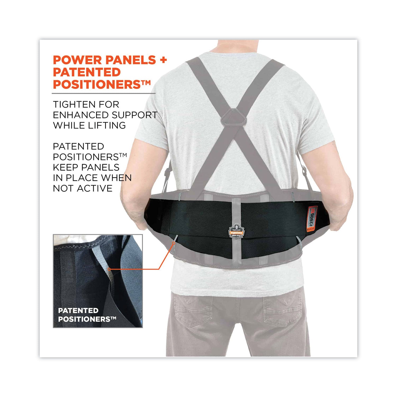 ProFlex 2000SF High-Performance Spandex Back Support Brace, 3X-Large, 46" to 52" Waist, Black