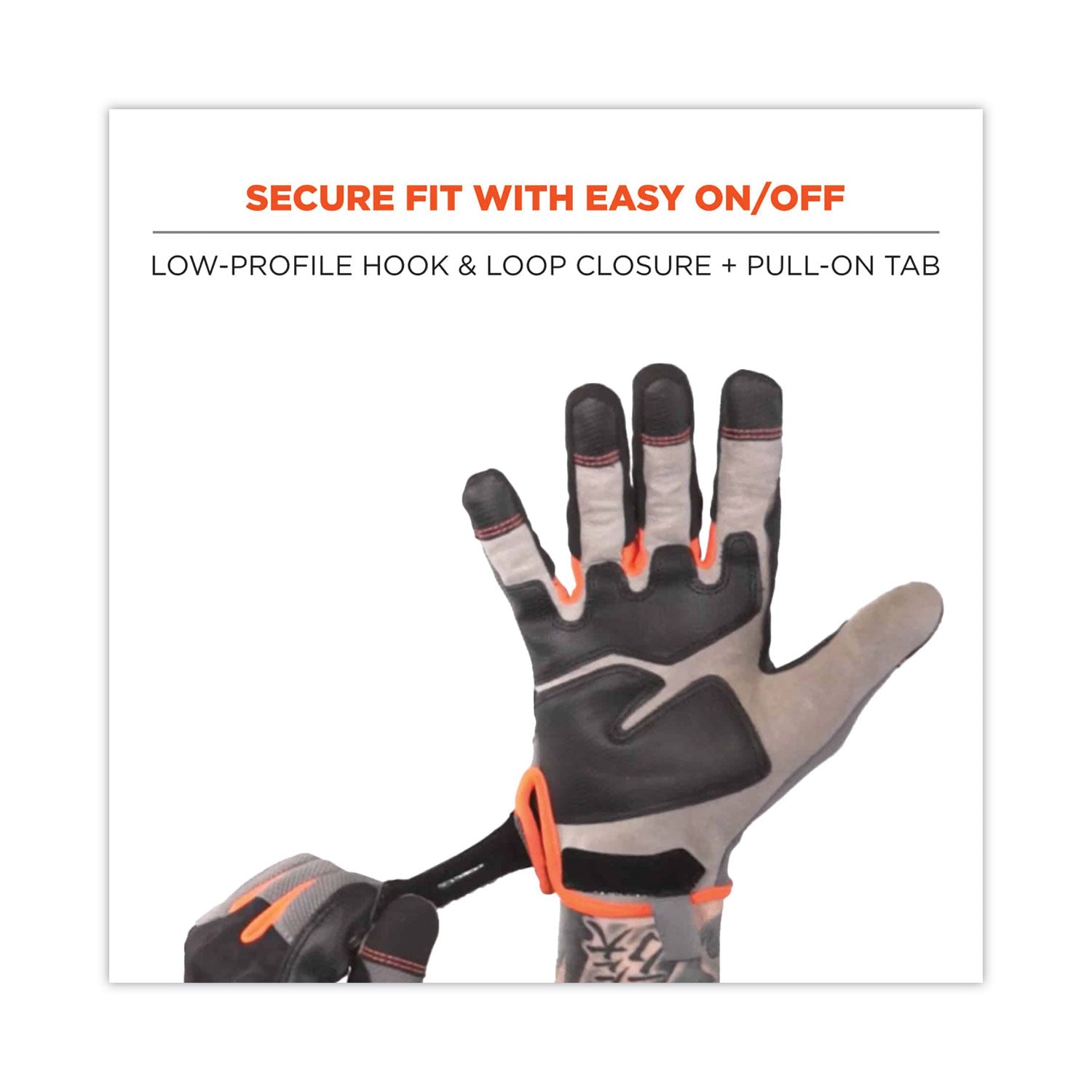 ProFlex 710 Heavy-Duty Mechanics Gloves, Gray, 2X-Large, Pair