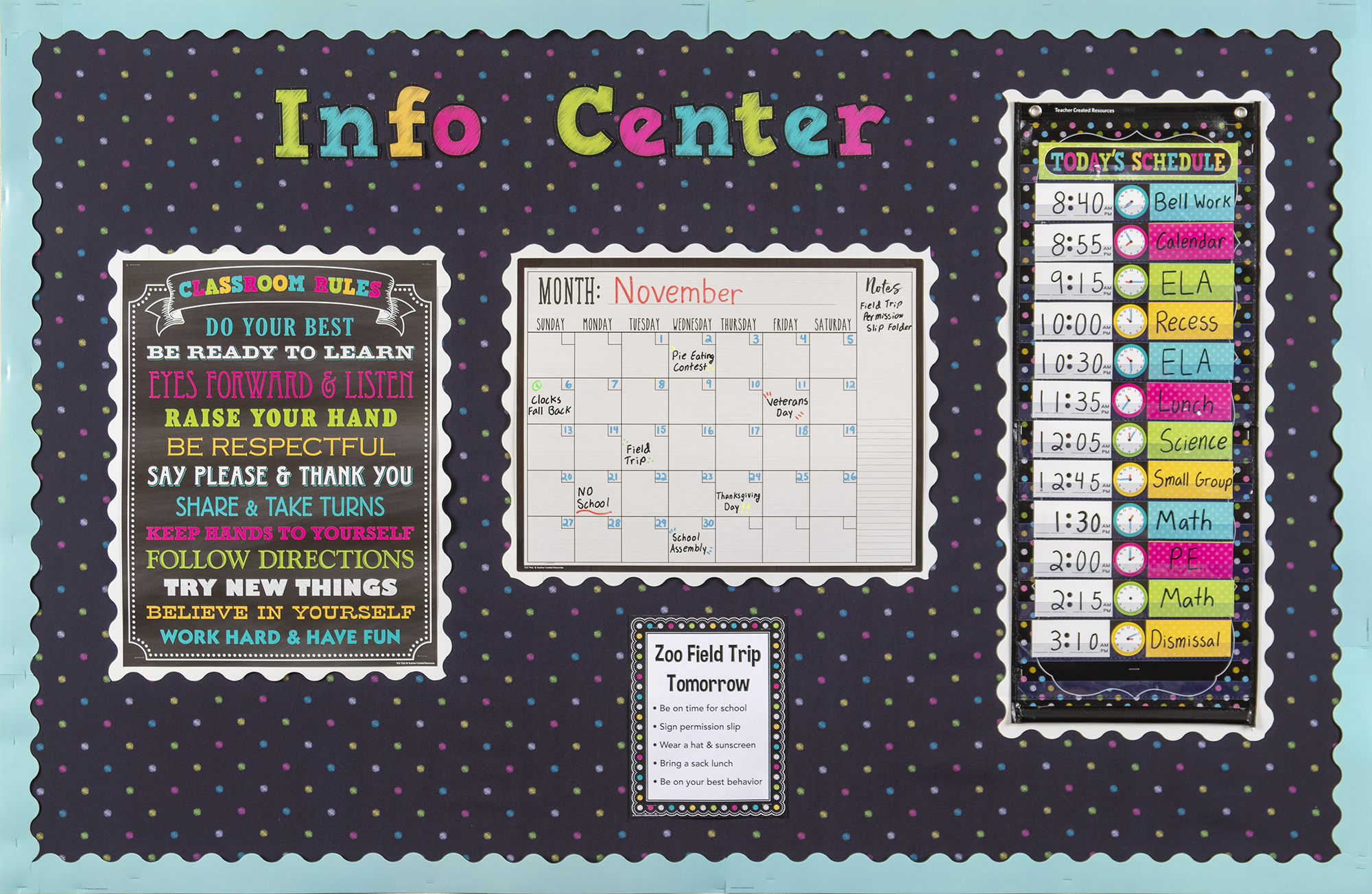 Modern Farmhouse Calendar Write-On/Wipe-Off Chart