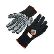 Ergodyne ProFlex 9000 Lightweight Anti-Vibration Gloves, Extra Large, Black, 3.50" Thick, 14" Length, Seamless, Breathable, Flexible, Padded Palm, 2 Pairs