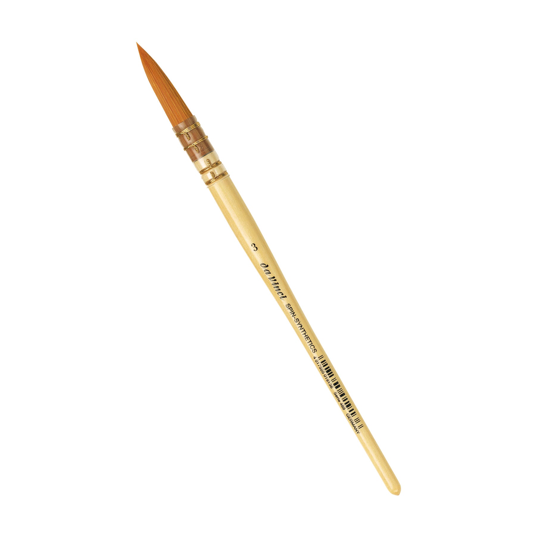 COSMOTOP-SPIN Quill Brush, Synthetic, Watercolor & Indian Ink, Round, Series 488, Size 3