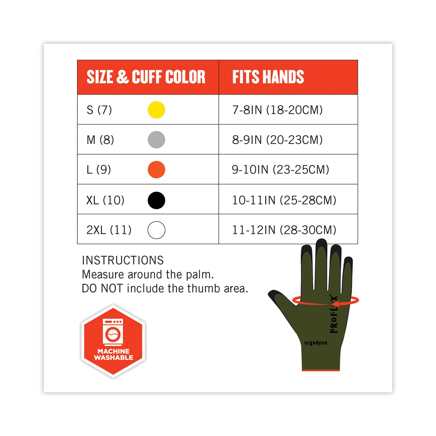 Ergodyne ProFlex 7042 Nitrile-Coated Cut-Resistant Gloves, X-Large, Green, Synthetic Fiber, Touchscreen Capable, Machine Washable, 18-Gauge, ANSI A4, 2 Pairs per Pack