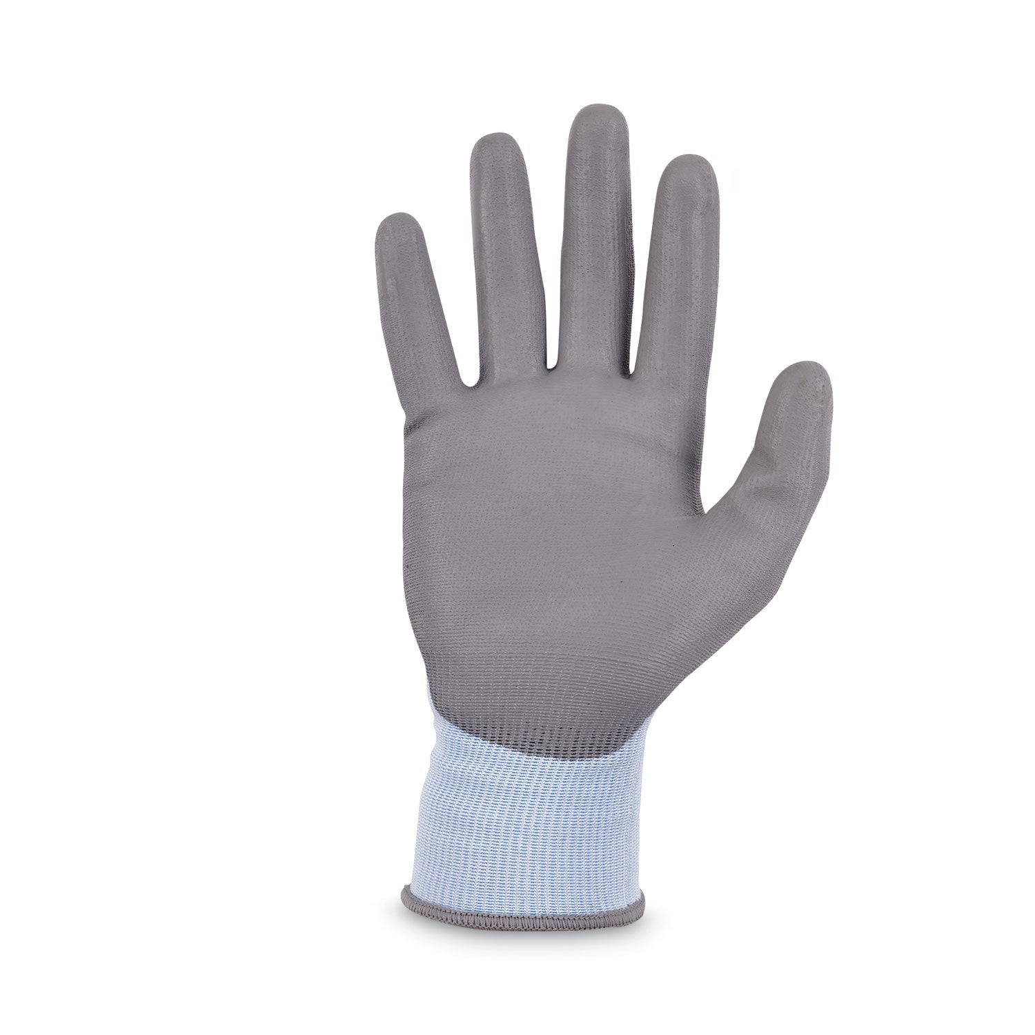 Ergodyne 7025 PU-Coated Cut-Resistant Gloves, Large, Blue, Touchscreen Capable, HPPE/Nylon Spandex, Polyurethane Palm, ANSI A2 Cut Level, 2 Pairs per Pack