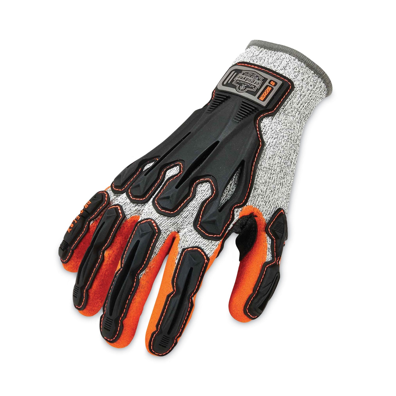 Ergodyne ProFlex 922CR Nitrile-Coated Cut-Resistant Gloves, XXL, Gray, 1.75" Thick, 10" Length, Nitrile & Latex Coating, Impact & Cut Resistant, Machine Washable, Seamless, 2 Pairs per Pack, 96 Packs per Carton