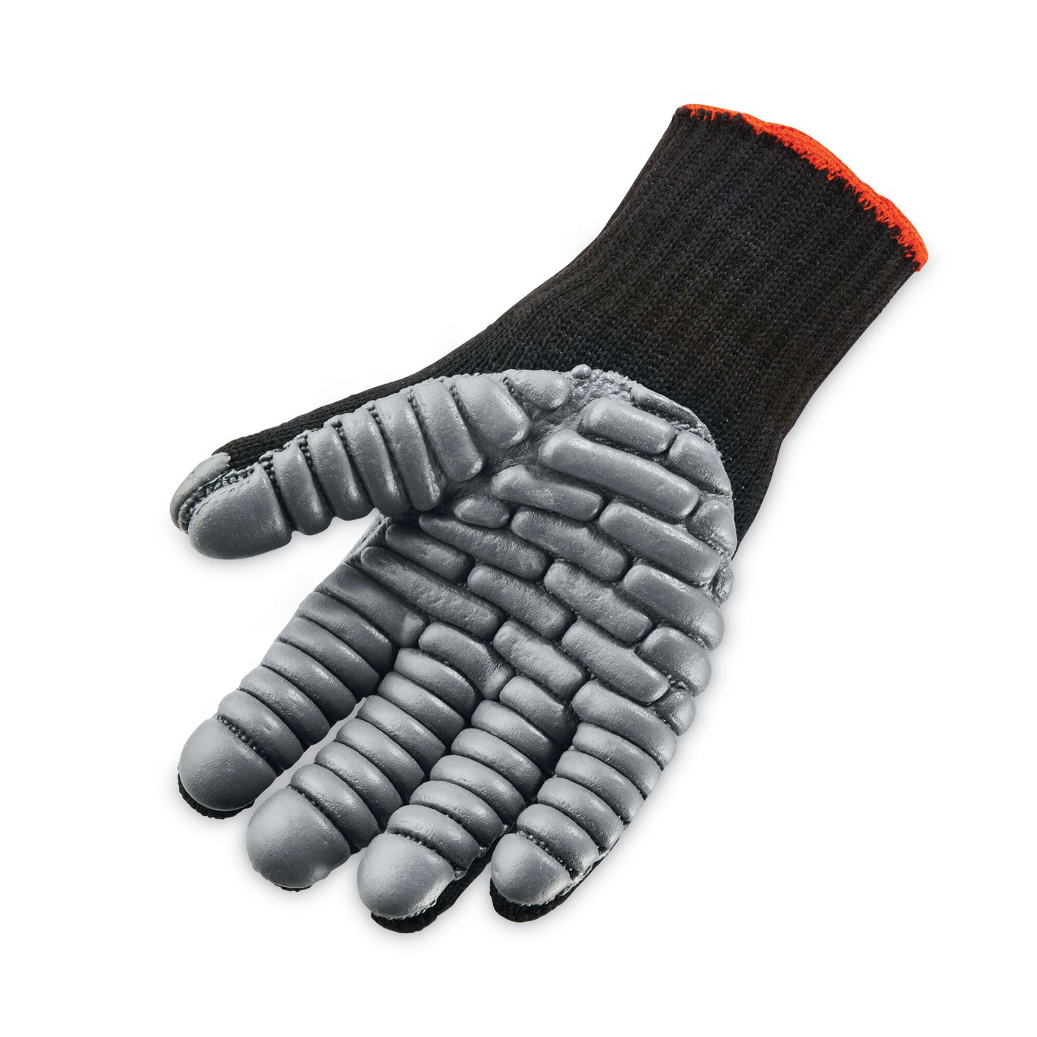 Ergodyne ProFlex 9000 Lightweight Anti-Vibration Gloves, Extra Large, Black, 3.50" Thick, 14" Length, Seamless, Breathable, Flexible, Padded Palm, 2 Pairs