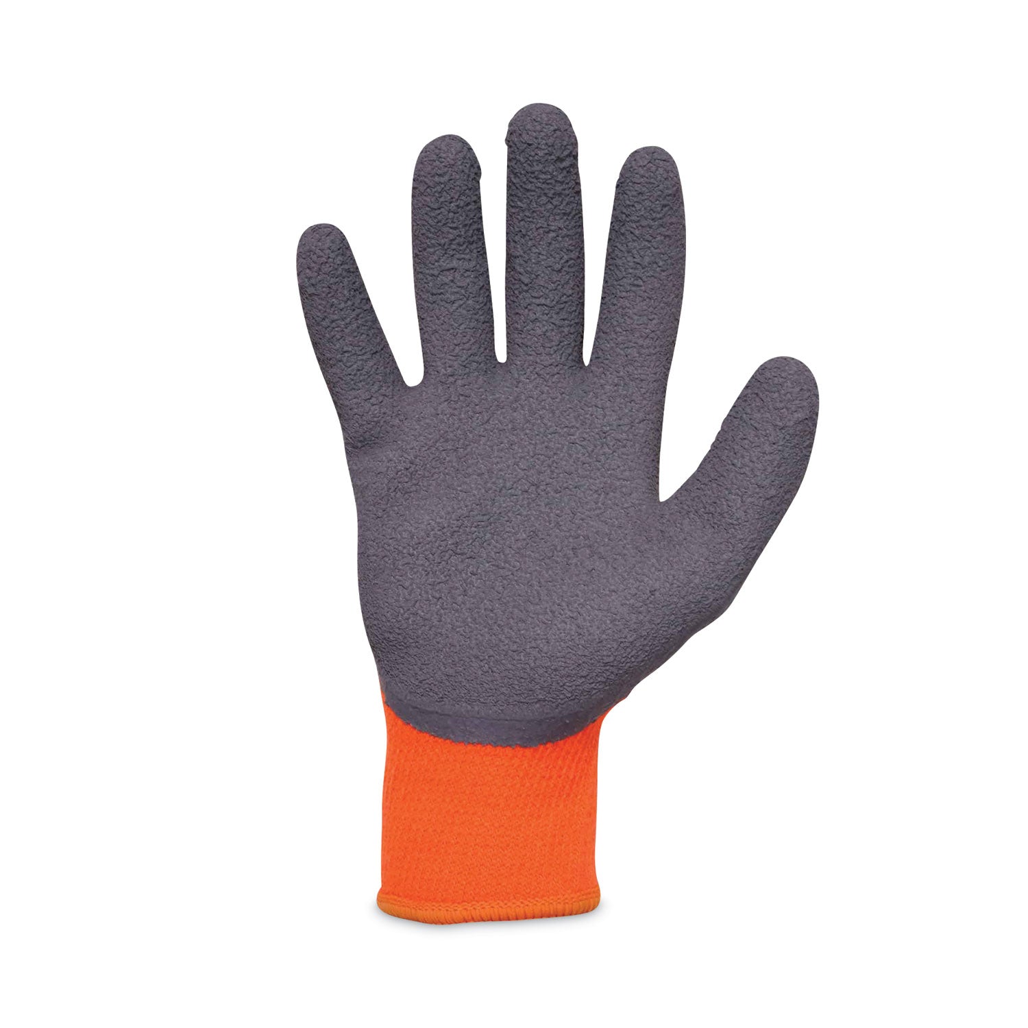 Ergodyne ProFlex 7401 Coated Lightweight Winter Work Gloves, Large, Orange, Latex Coating, Thermal Protection, Cut Resistant, Machine Washable, 2 Pairs per Pack, 144 Pairs per Carton