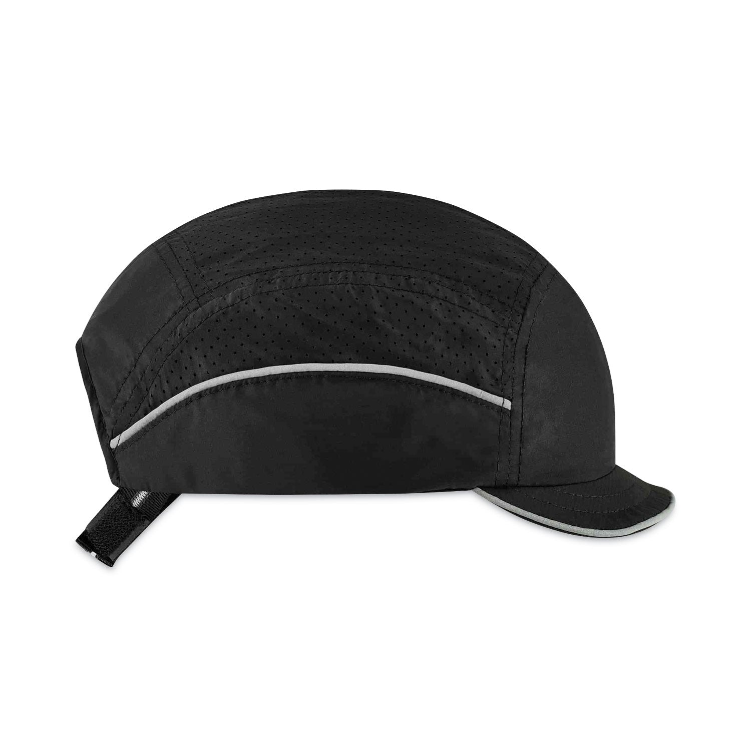 Ergodyne Skullerz 8955 Lightweight Bump Cap Hat, Black, High-Density Polyethylene Shell, Vented, Reflective, Breathable, Removable, Machine Washable, 1 Each