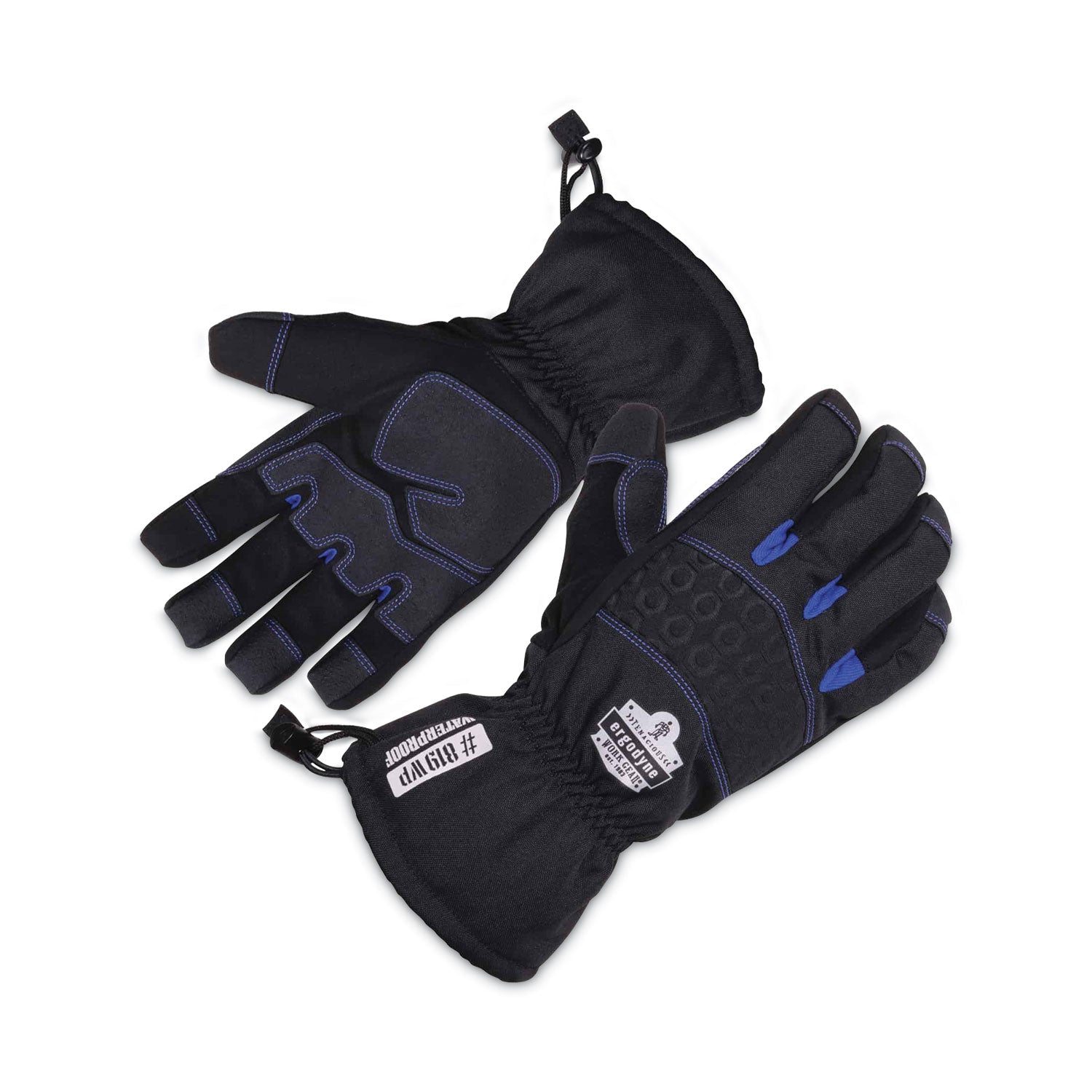 Ergodyne ProFlex 819WP Extreme Thermal Waterproof Winter Work Gloves, Extra Large, Black, 3" Thickness, 13.75" Length, Touchscreen Capable, 2 Pairs