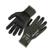 Ergodyne 7070 Nitrile-Coated Cut-Resistant Gloves, Large, Green, Synthetic Fiber, Touchscreen Capable, Heat, Cut & Abrasion Resistant, Machine Washable, 2 Pairs per Pack