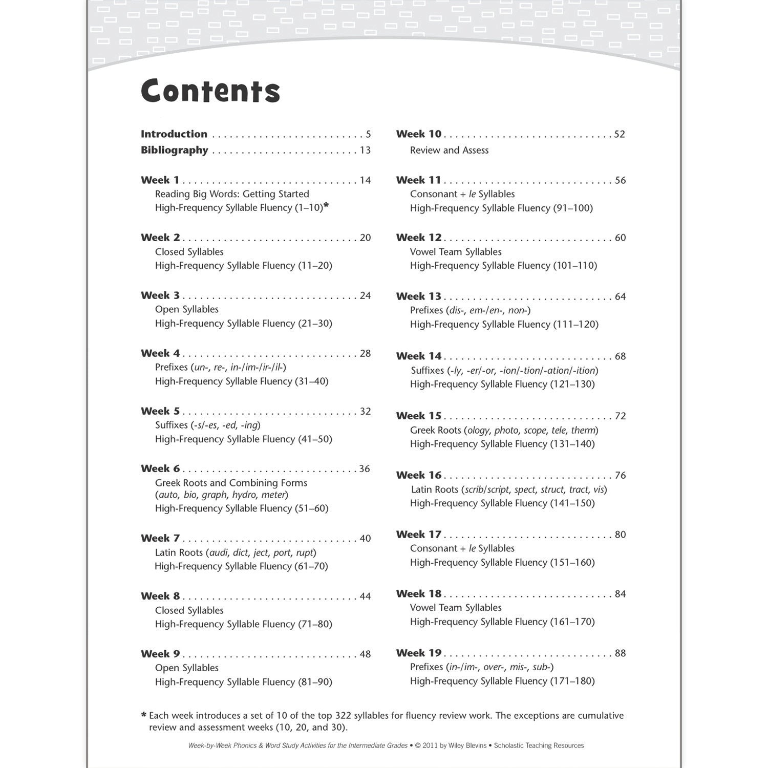 Week-by-Week Phonics & Word Study Book