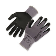 Ergodyne ProFlex 7000 Nitrile-Coated Gloves, Medium, Gray, Touchscreen Capable, Abrasion and Cut Resistant, Flexible, Lightweight, Non-slip Grip, 2 Pairs per Pack, 12 Packs