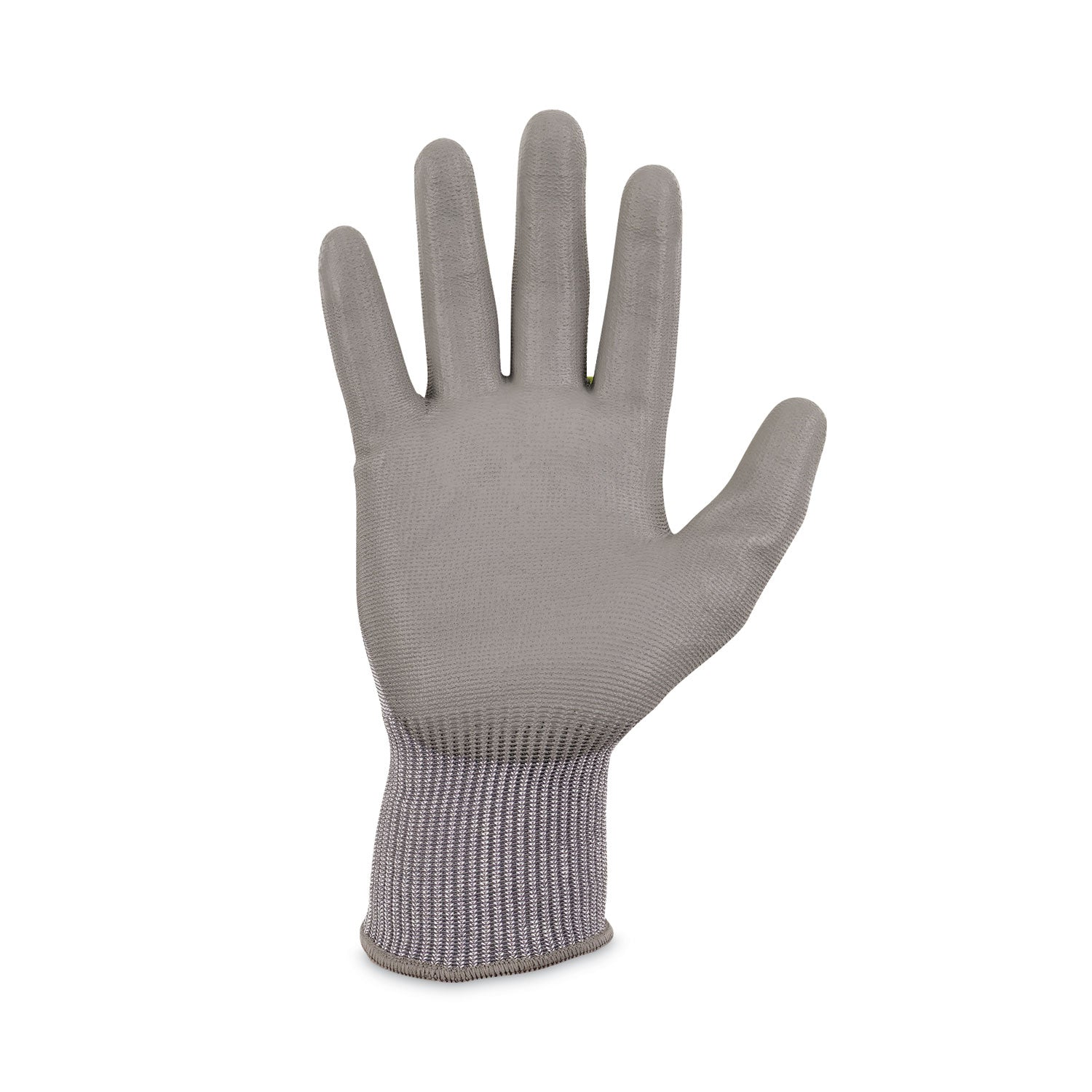 Ergodyne ProFlex 7024 PU-Coated Cut-Resistant Gloves, Large, Gray, HPPE/Nylon Spandex, Polyurethane Palm, Touchscreen Capable, Machine Washable, 2 Pairs per Pack