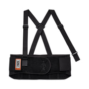 Ergodyne ProFlex 1625 Elastic Back Support Brace - 34" to 38" Waist Size - Black - Elastic, Polypropylene, Rubber - 1 Each