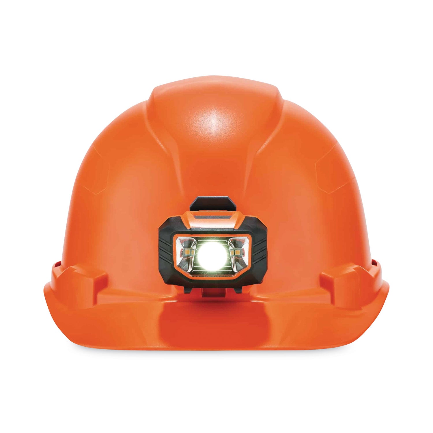 Ergodyne Skullerz 8970LED Cap Style Hard Hat with LED Light, Adjustable Ratchet, Removable Sweatband, Orange, Lightweight, Heavy Duty, 1 Each
