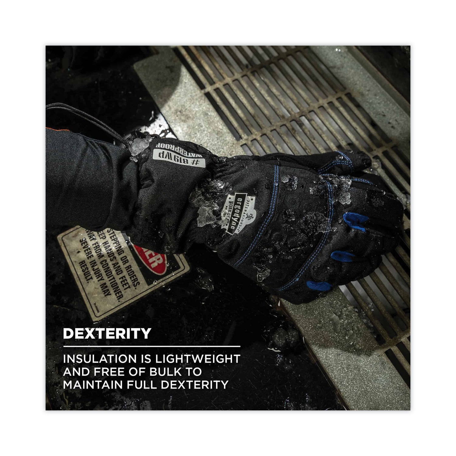 Ergodyne ProFlex 819WP Extreme Thermal Waterproof Winter Work Gloves, XXL, Black, Touchscreen Capable, 3" Thickness, 13.75" Length, 2 Pairs