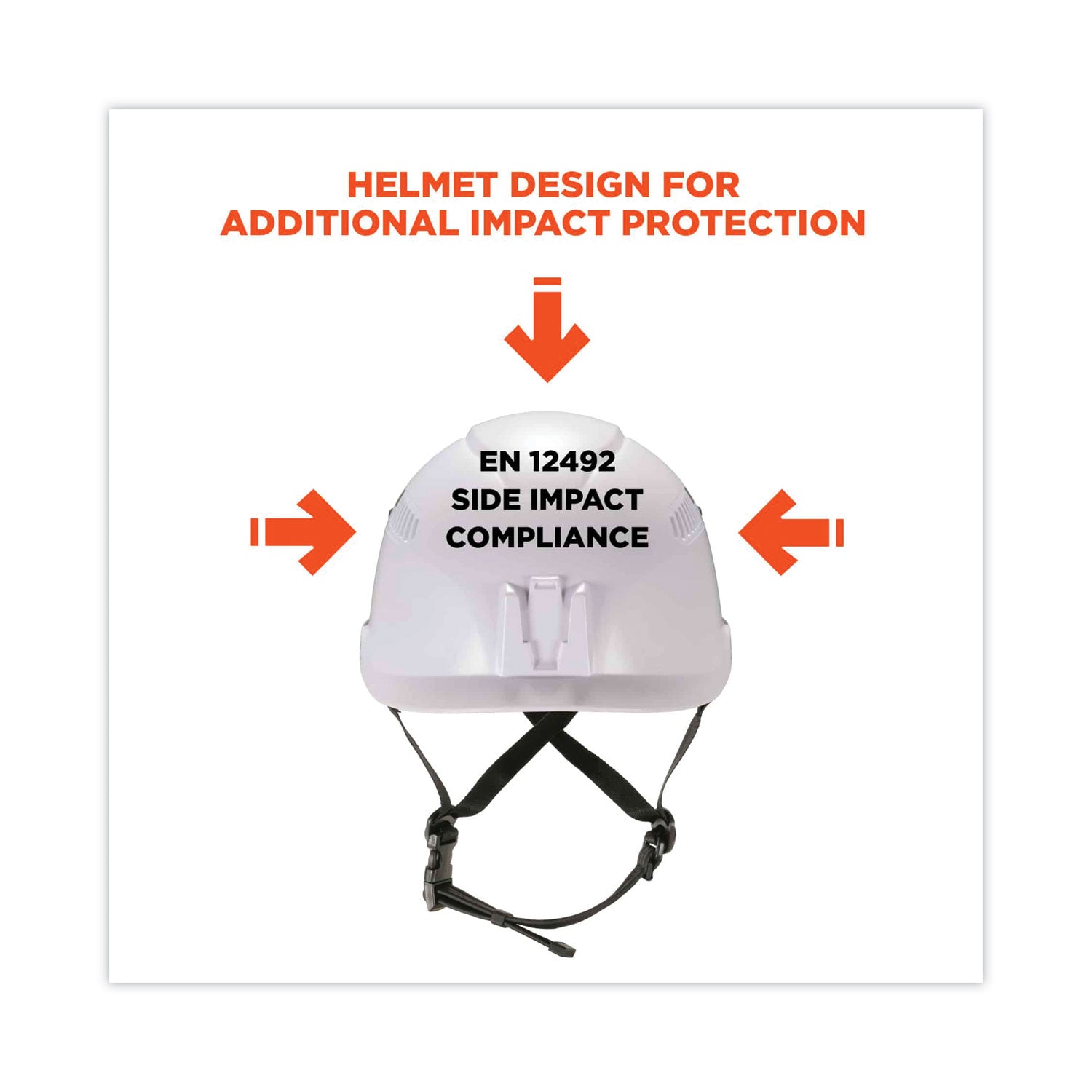 Ergodyne 8975 Class C Safety Helmet, White, White