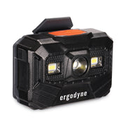 LED - 300 lm Lumen - Battery Rechargeable - Battery - Drop Resistant, Dust Resistant, Water Resistant - Black - 1 Each