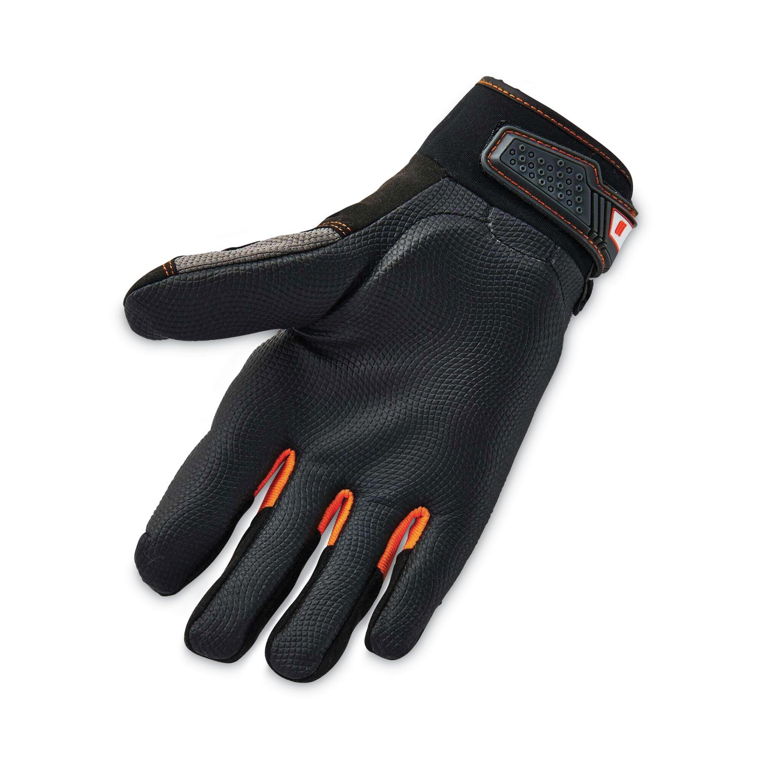 Ergodyne ProFlex 9002 Full-Finger Anti-Vibration Gloves, Extra Large, Black, 2" Thick, 14" Length, Padded Palm, Impact Resistant, Reinforced Thumb & Fingertips, Knitted, Molded, ID Tab, 2 Pairs
