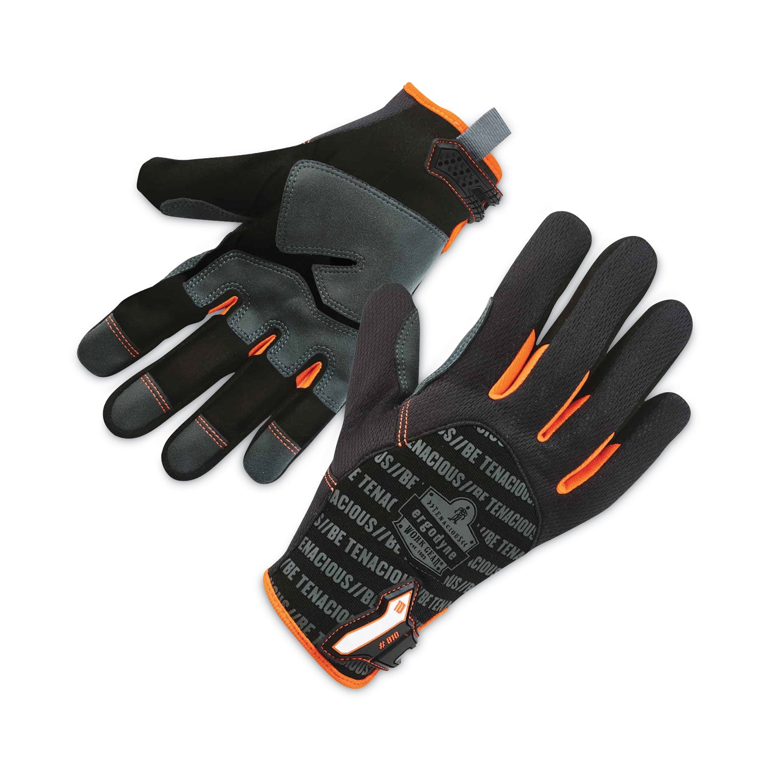 Ergodyne ProFlex 810 Reinforced Utility Gloves, Extra Large, Black, 2" Thick, 13" Length, Thermal Protection, Abrasion Resistant, Breathable, Reinforced Palm & Thumb, 2 Pairs