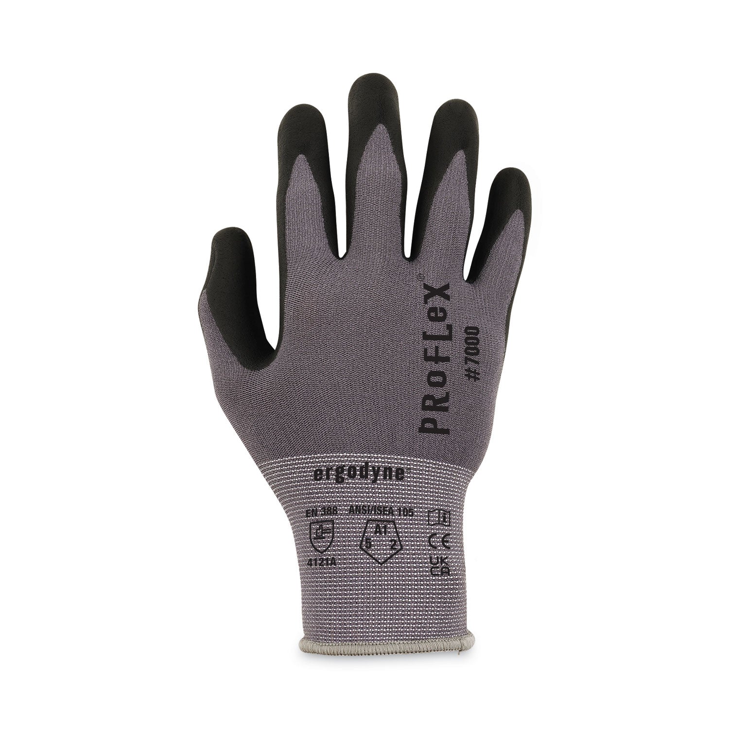 ProFlex 7000 Nitrile-Coated Gloves Microfoam Palm, Gray, 2X-Large, Pair