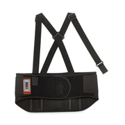 Ergodyne ProFlex 1600 Standard Back Support Brace - 25" to 30" Waist Size - Black - Polypropylene, Elastic, Rubber - 1 Each