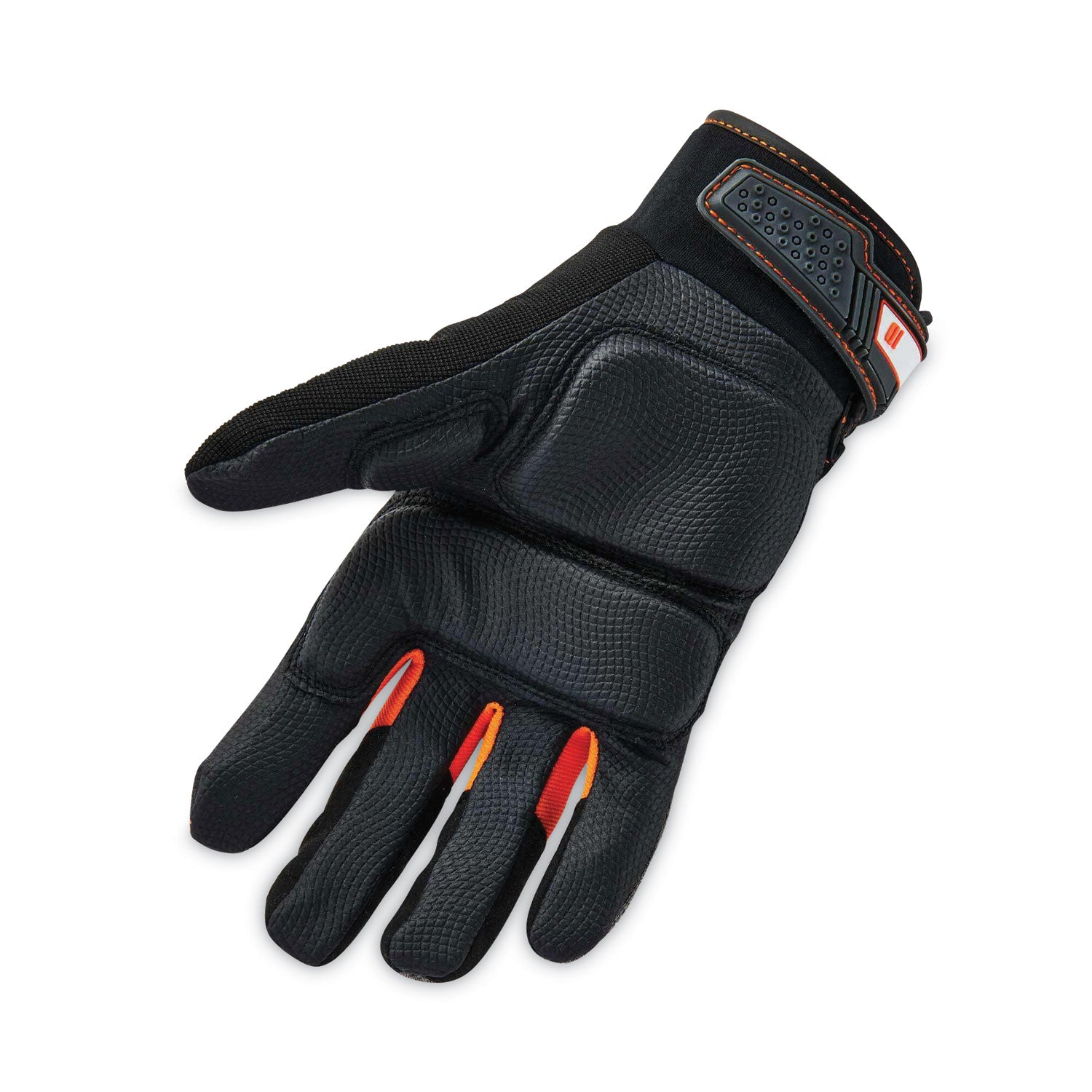 Ergodyne ProFlex 9001 Full-Finger Impact Gloves - 1.50" Thickness x 14" Glove Length - Extra Large Size - Black - Shock Resistant, Impact Resistant, Breathable, Knitted, Reinforced Thumb, Molded, ID Tab, Anti-Vibration, Padded Palm - 2 / Pair