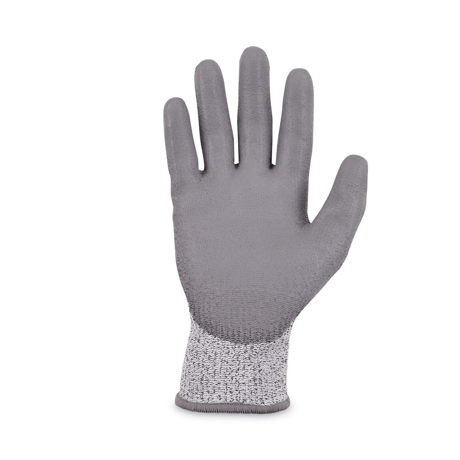 Ergodyne ProFlex 7030 PU-Coated Cut-Resistant Gloves, Large, Gray, HPPE/Nylon Spandex, Polyurethane Palm, Touchscreen Capable, Abrasion and Cut Resistant, 2 Pairs per Pack