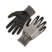 Ergodyne ProFlex 7072 Nitrile-Coated Cut-Resistant Gloves, Medium, Gray, ANSI A7, 18-Gauge, Dual Layer, Machine Washable, Non-slip, Breathable, 2 Pairs per Pack