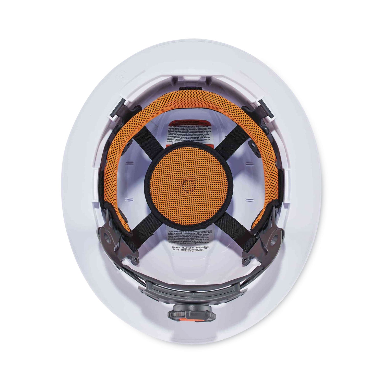 Ergodyne 8971 Full Brim Hard Hat, White, White