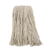 Premium Cut-End Wet Mop Heads, Cotton, 16oz, White, 12/carton