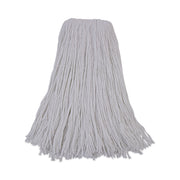 Mop Head, Premium Standard Head, Rayon Fiber, 32oz, White, 12/carton