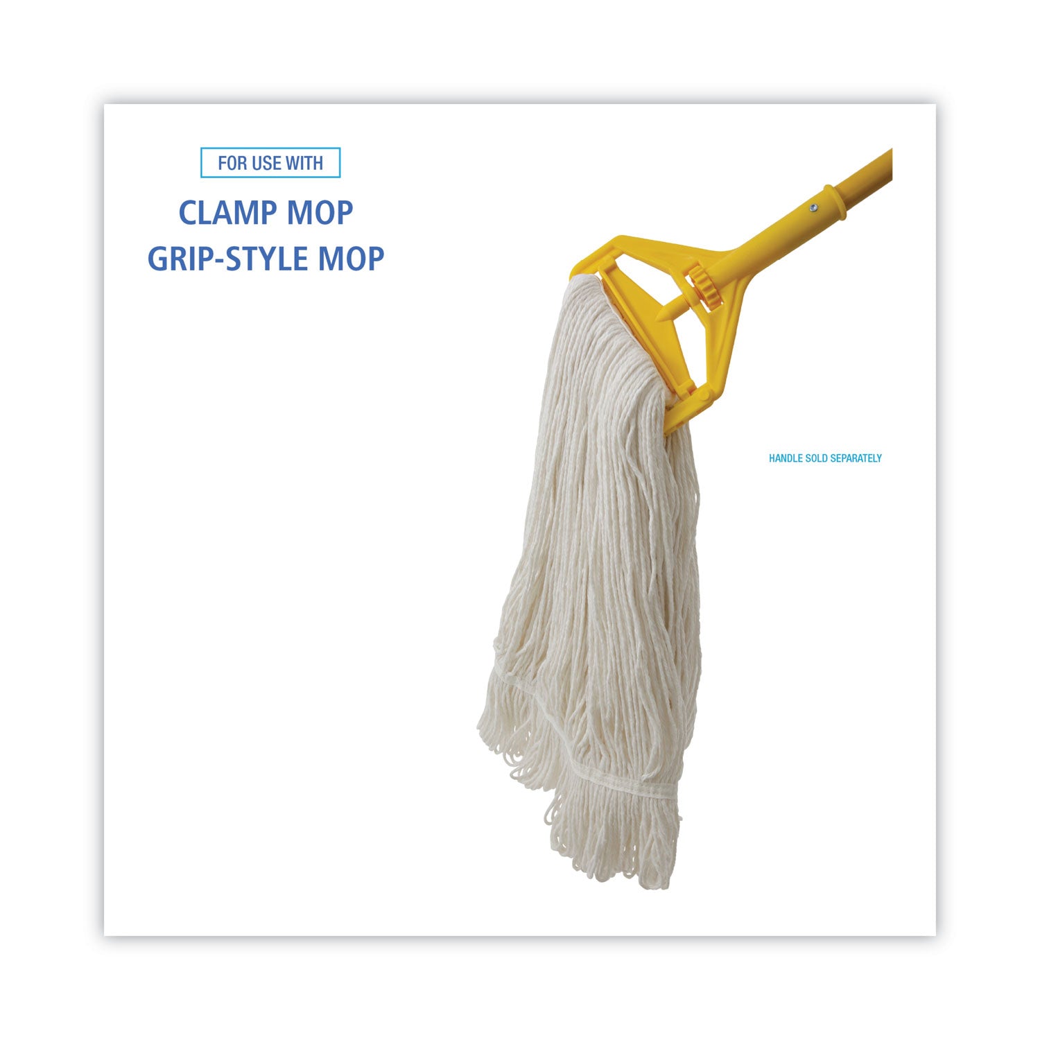 Pro Loop Web/tailband Wet Mop Head, Rayon, 24oz, White