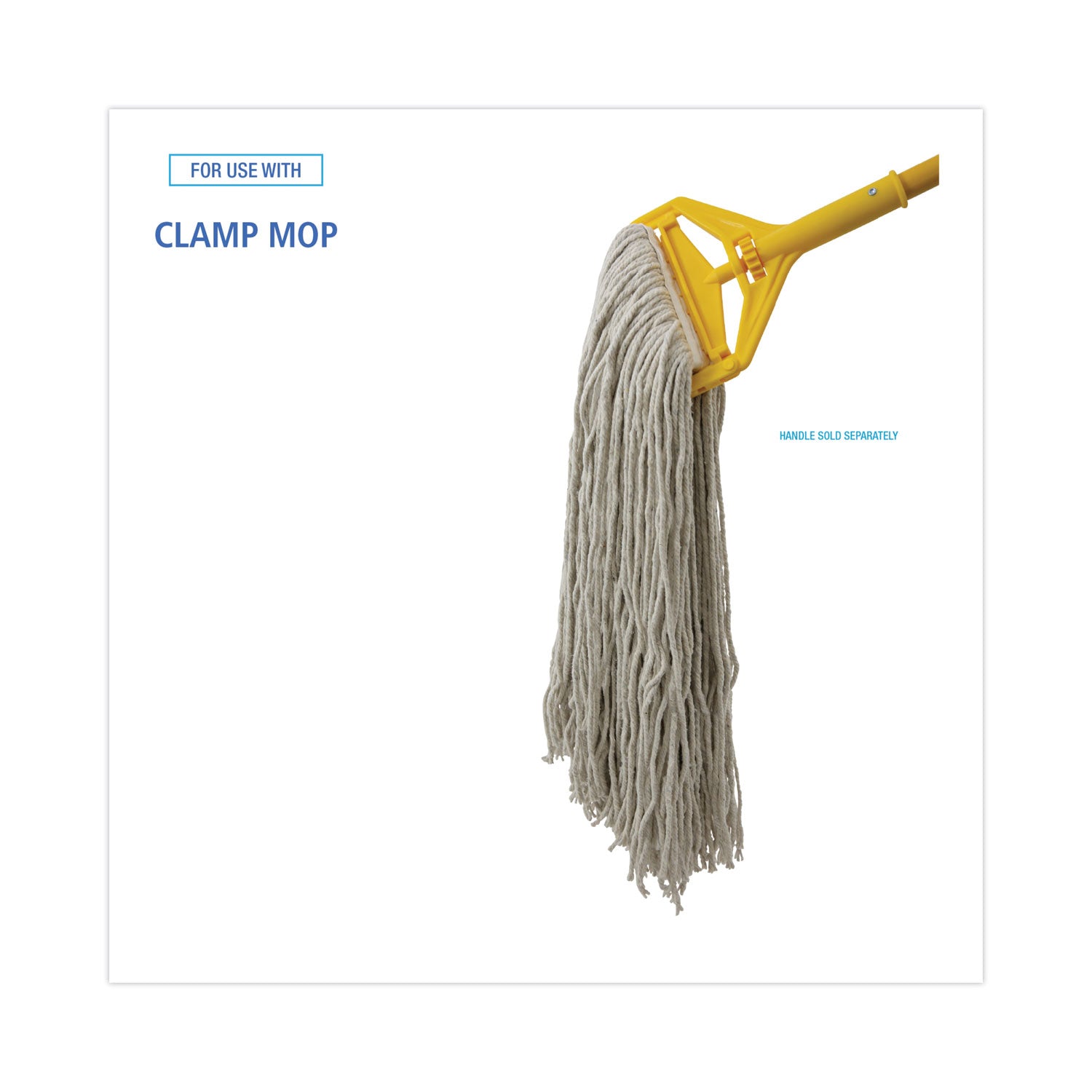 Cut-End Wet Mop Head, Cotton, No. 32, White
