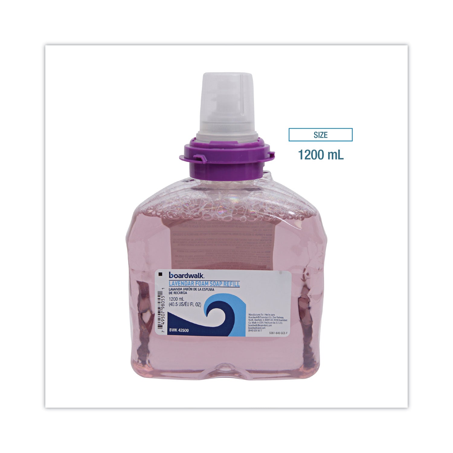 Lavender Foam Soap Refill, Cranberry Scent, 1,200 mL, 2/Carton