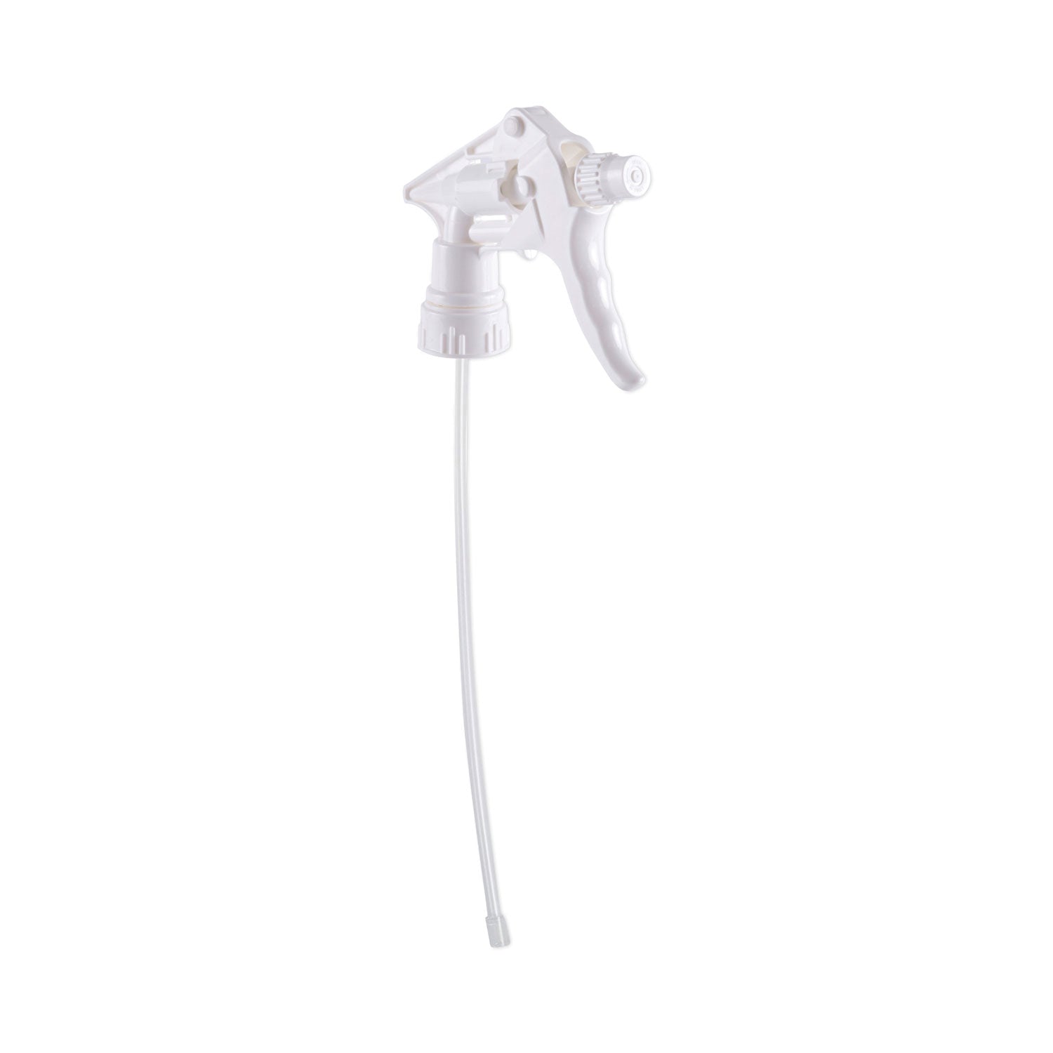 General Purpose Trigger Sprayer, 8" Tube, Fits 16 oz to 24 oz Bottles, White, 24/Carton