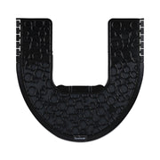 Commode Mat 2.0 Disposable Toilet Floor Mat, Non-Slip Rubber, 22 x 22, Black, 6/Carton