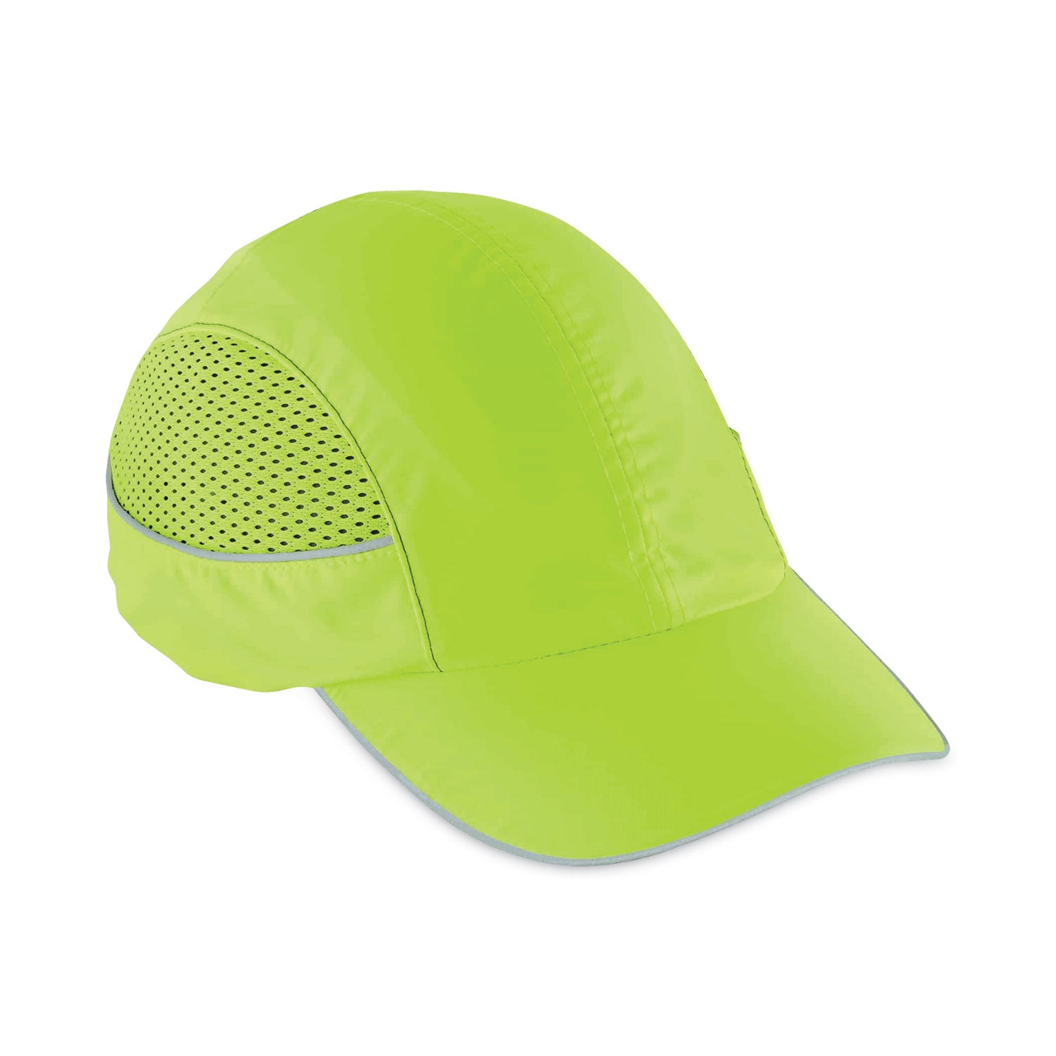 Ergodyne Skullerz 8960 Bump Cap Hat, Lime, Built-in LED, Impact Resistant, Lightweight, Reflective, Breathable, Washable, Removable Insert, 1 Each