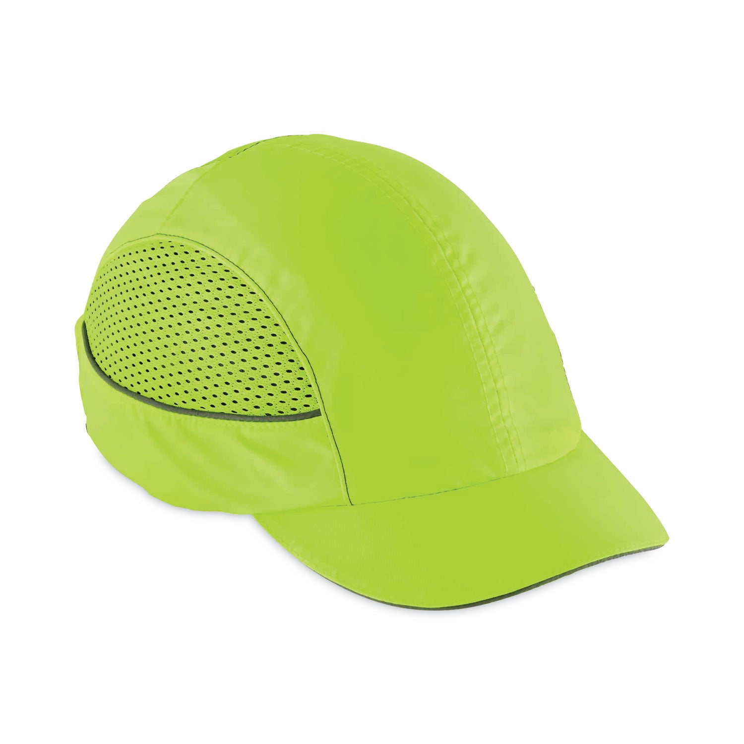 Ergodyne Skullerz 8960 Bump Cap Hat with Built-in LED Light, Lime, Impact Resistant, Lightweight, Reflective, Breathable, Washable, Removable Insert, 1 Each